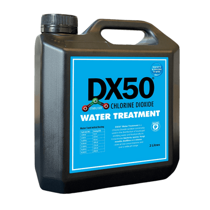 DX50 Water Tank Treatment 2Ltr- DX50 Chlorine Dioxide