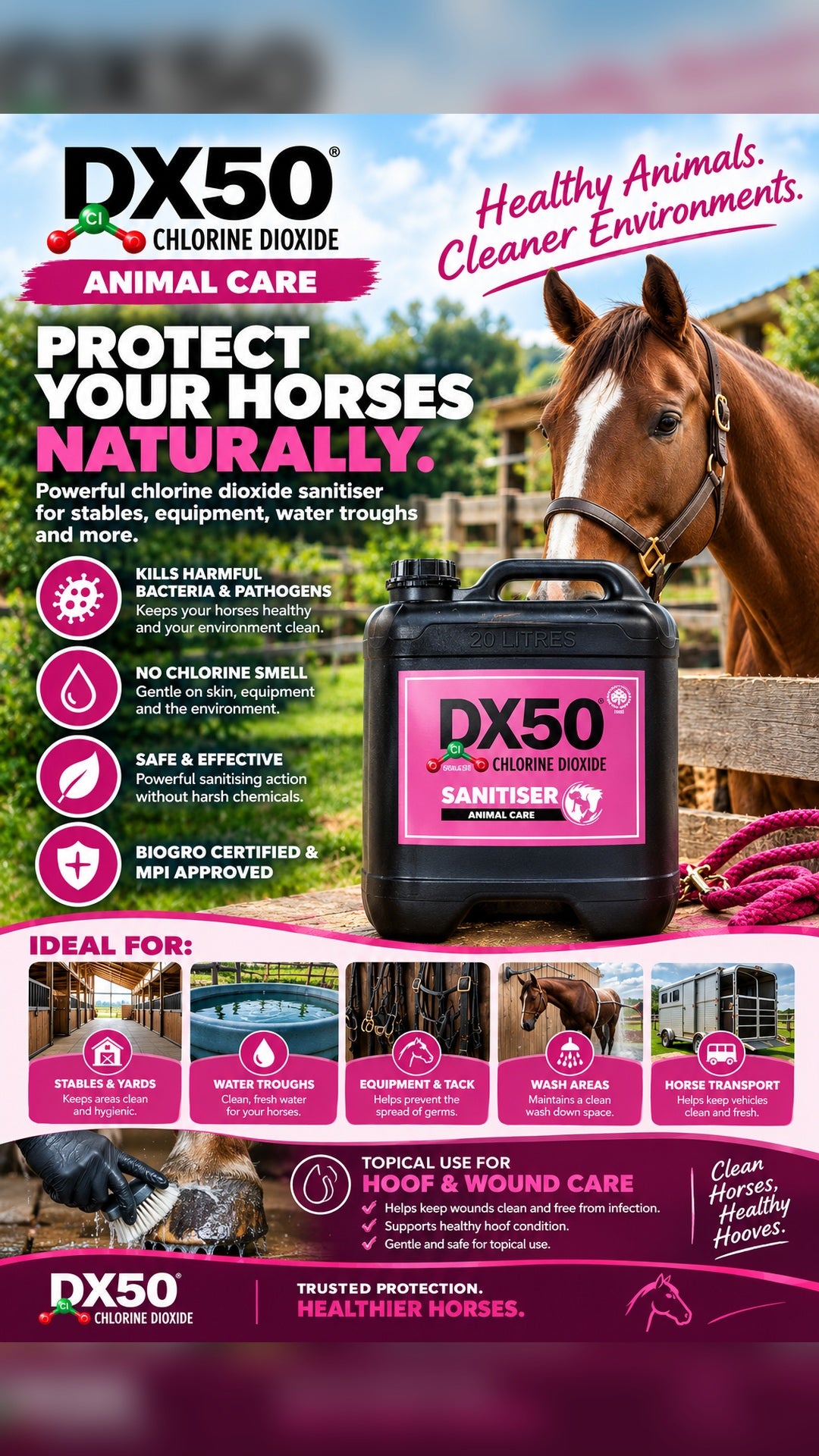 DX50 Sanitiser Animal Care