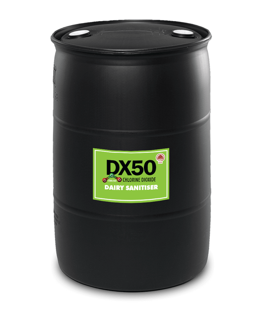 DX50 Dairy Sanitiser - DX50 Chlorine Dioxide