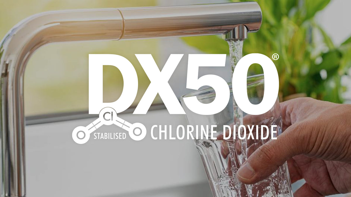 DX50 Chlorine Dioxide – Water Treatment, Fungicide & Organic Sanitiser