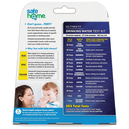 Safe Home® ULTIMATE Water Quality Test Kit