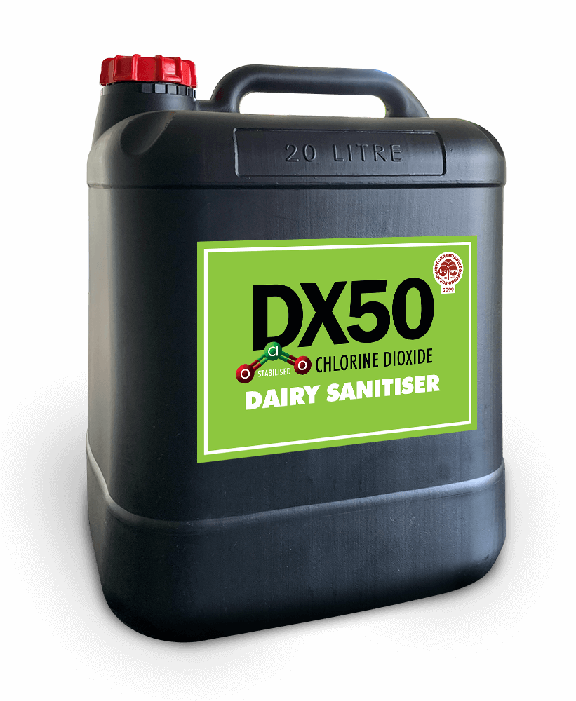 DX50 Dairy Sanitiser - DX50 Chlorine Dioxide