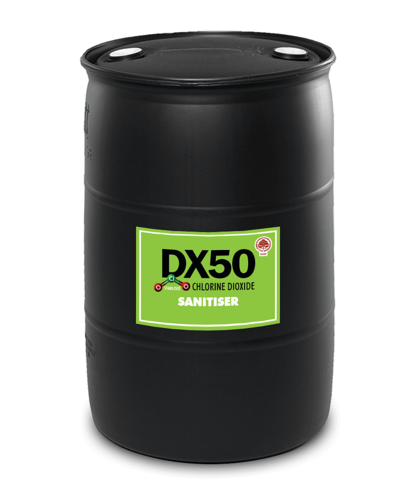 DX50 Organic Sanitiser 100L- DX50 Chlorine Dioxide NZ