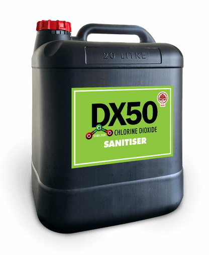 DX50 Organic Sanitiser 20L- DX50 Chlorine Dioxide NZ