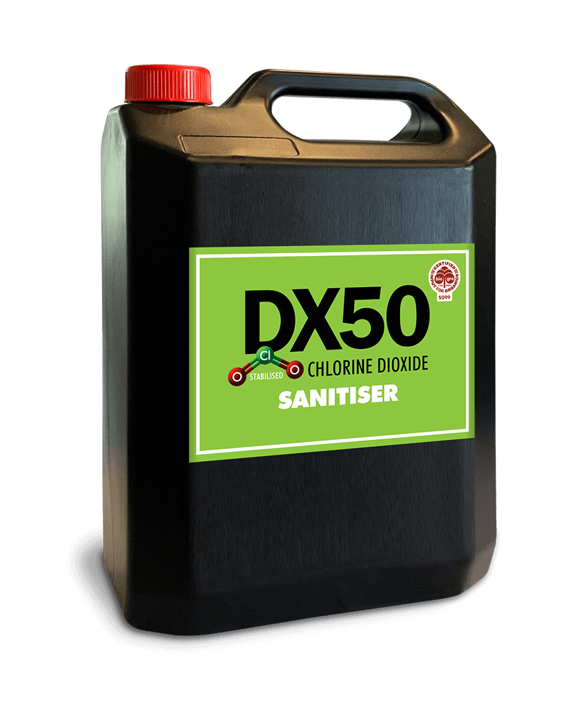 DX50 Organic Sanitiser 5L- DX50 Chlorine Dioxide NZ
